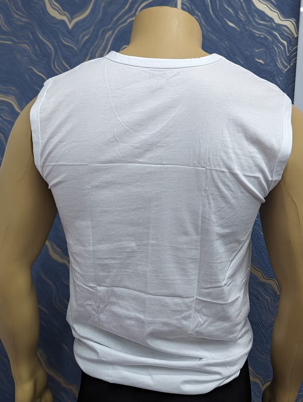 Bersel White Vests - Image 2